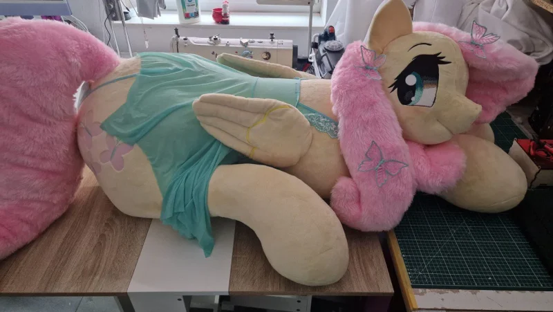 130cm MLP Furry Sex Doll Fluttershy & Plush Pussy